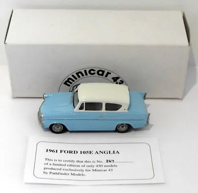 Pathfinder Minicar 43 1/43 Scale MIN2 - 1961 Ford Anglia 105E 1 Of 450 Blue • $365.19