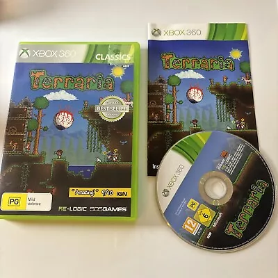 Terraria  Microsoft Xbox 360 PAL Game With Manual Complete • $14.99