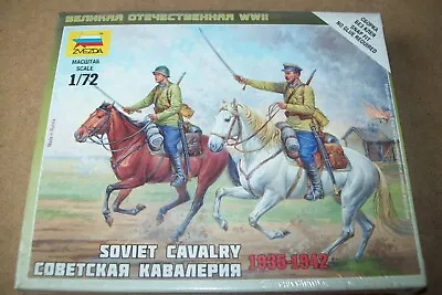 ZVESDA  WW2  SOVIET CAVALRY   1:72 Scale Figures • £1.99