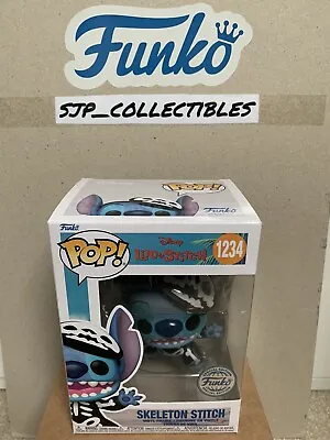 Funko POP! Disney Lilo & Stitch 1234 Skeleton Stitch Special Edition • £15