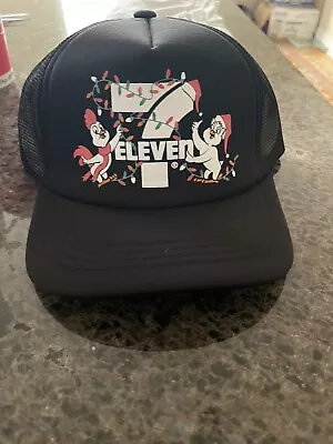 7-Eleven Limited Edition Christmas Lights & Chickens Mesh SnapBack Trucker Hat  • $6.63