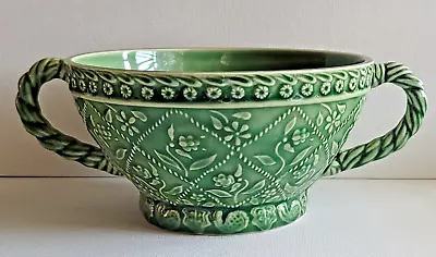 Bordallo Pinneiro Majolica Two-handled Soup Bowl • $30