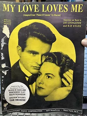 1949 Montgomery Clift Movie Sheet Music ‘THE HEIRESS’ • $8