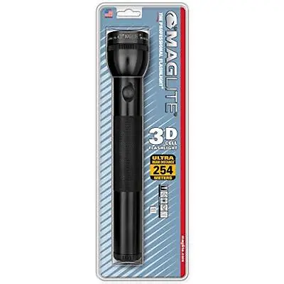 Maglite Heavy-Duty Incandescent 3-Cell D Flashlight Black 45 Lumens • $35.32