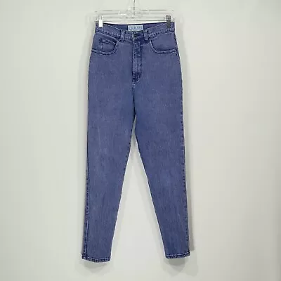 Vintage L.A. Blues Purple Tapered Leg High Waisted Jeans 26  Waist • $17.99