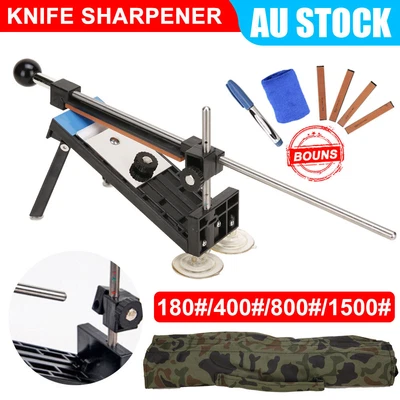 $25.55 • Buy Knife Sharpener Manual Sharpener Pro Sharpening System Angle Guide 4 Grit Stone