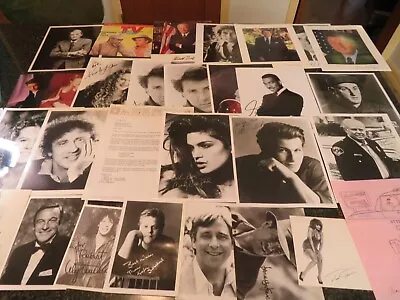 VINTAGE  Lot Of  29 Celebrity Autographs/Photos PREPRINTED SOME LETTERS FAN CLUB • $49.99