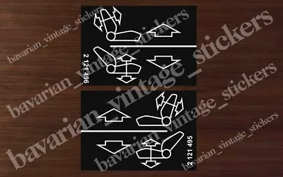 2x Seat Sticker Sticker Decal Label Left / Right For Bmw E30 / E24 / E28 • $9.99