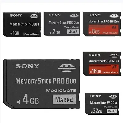 Sony 8G 4G 2G 1G 16G Memory Stick PRO DUO For Sony Old Camera & PSP • $18.65