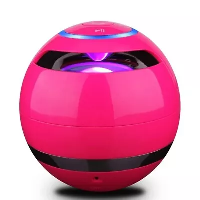 Portable Mini Bluetooth Speaker Ball Bass Wireless LED Stereo USB/TF/FM Radio • $10.99