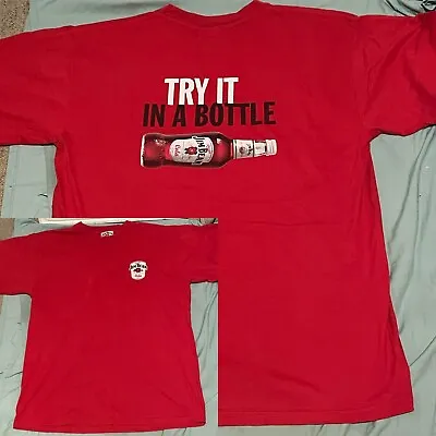 Jim Beam VINTAGE ADVERTISING PROMO T-Shirt ‘TRY IT N A BOTTLE’ OFFICIAL RARE XL • $40