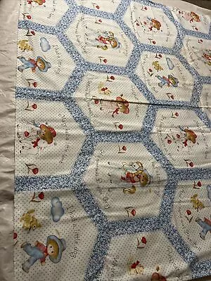 NEW Crib Blanket Lightweight Handmade Nursery Rhymes 43x35.5” Nice Baby Gift! • $14