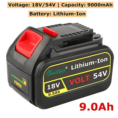 18V 54V 9.0Ah Li-ion Power Tool Slide Battery Replace For Dewalt XR DCB547 • £64.99