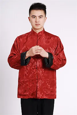 Tang Suit Chinese Traditional Clothing Men's Chinese Style Retro Jacket Coat • £24.85