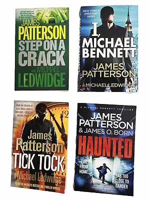 4 X James Patterson Book Bundle Fiction Thriller Michael Bennett Series Tracked • $19.95