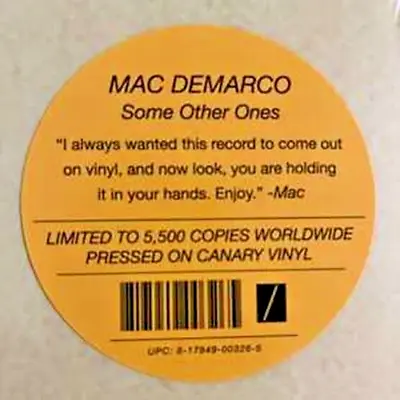 Mac DeMarco ‎- Some Other Ones LP - LIMITED COLORED VINYL - SEALED NEW RECORD • $39.99