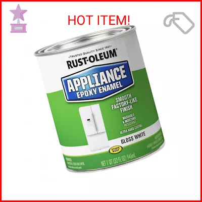 Rust-Oleum 241168 Specialty Appliance Epoxy Paint Quart Gloss White 32 Fl Oz ( • $52.97