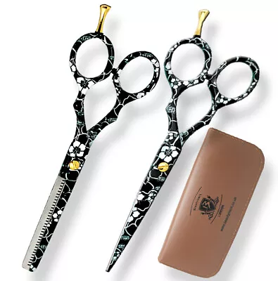 Thinning Scissors Set Razor Sharp Barber Hair Cutting Hairdressing Salon Scissor • £19.79