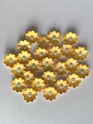 £2.50 • Buy Luxury Lemon Tipped Flowers X25  Embellishments For Card Making(W3)