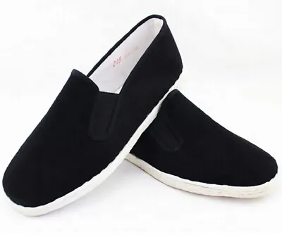 Sedroc Kung Fu/Tai Chi Shoes Cotton White Sole Slip On Canvas Wushu Slippers  • $14.80
