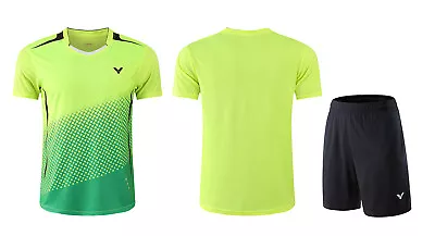 VICTOR Adult Kid Sports Suit Tennis Table Badminton Clothes Set T Shirts+shorts • $32