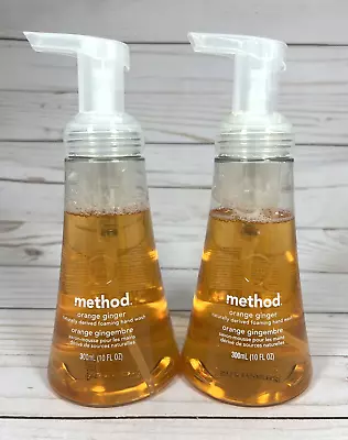 Method Foaming Hand Wash Orange Ginger 10oz Pump Soap (Lot Of 2) • $19.70