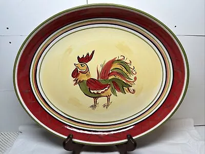 HD Designs Rooster Deep Dish Oval Platter Or Bowl  • $35