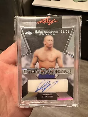 GEORGES ST-PIERRE 2021 Leaf Ultimate X Signature Card /20 Auto GSP • $49.99