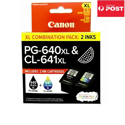$48.50 • Buy Original Canon PG-640xl & CL-641xl Ink Cartridge Twin Pack Brand New