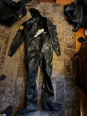 Viking COMBAT Rubber Drysuit Size 2 For Technical/Commercial Diving • $990