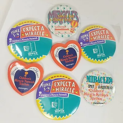 Lot Of Vintage Children's Miracle Network Telethon Pin Pinback Button Hearts • $13.99