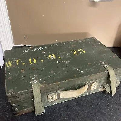 Military Wooden Box Ww1? Ww2? Vintage Gun Case? • £65
