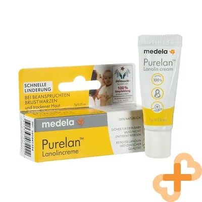 MEDELA Purelan Lanolin Nipple Cream 7g Quickly Soothes Damaged Nipples • $15.17