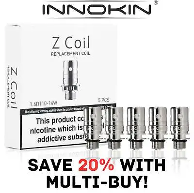 Innokin Zenith Z Coils Zlide Plexus Vape Kit 0.8/1.6 Ohm | Replacement Pack 5 • £5.94