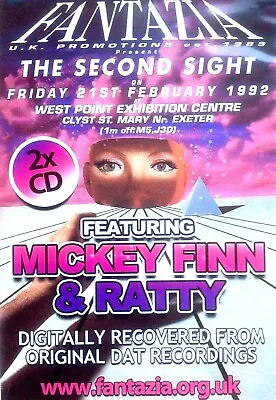 Fantazia Second Sight 92 - 2 X Cd Pack Mickey Finn & Ratty Oldskool Rave Cdj Dj • £9.95