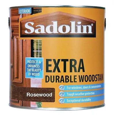 2.5lt Sadolin Extra Durable Woodstain Mahogany Teak Walnut And All Other Colours • £45.10