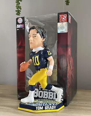 TOM BRADY Michigan Wolverines Legend “Thematic Football Base” Bobblehead NIB! • $350