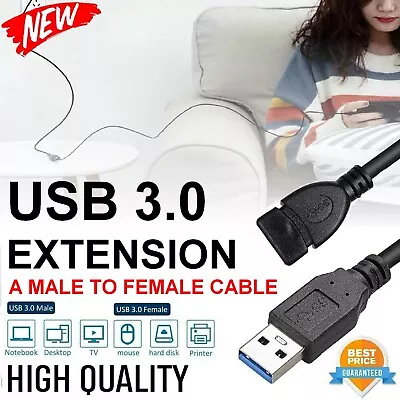 SuperSpeed USB 3.0 Male To Female Data Cable Extension Cord For Laptop PC Camera • $8.49