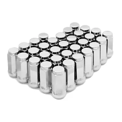 (QTY 32) 9/16  Chrome 3/4  Hex Style Long Conical Lug Nuts • $30.68