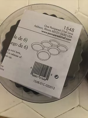 Pampered Chef Mini Tart Pans  #1548 Lot Of 2 (12 Tart Pans) • $29.99