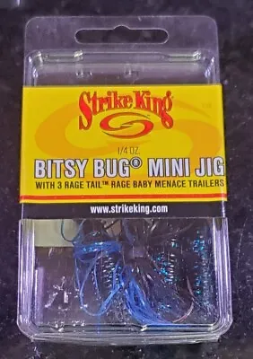 Strike King Jigs Bitsy Bug Mini/Premier/Tour Grade 1Lures COMES WITH TRAILERS • $4.99