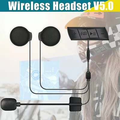 Wireless Bluetooth 5.0 Headphone Speaker Waterproof Motorcycle Helmet Headset M7 • $20.99