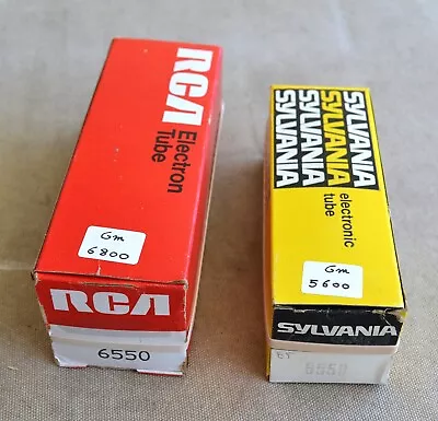 6550 RCA And Sylvania Vacuum Tubes. US Made Tested • $90