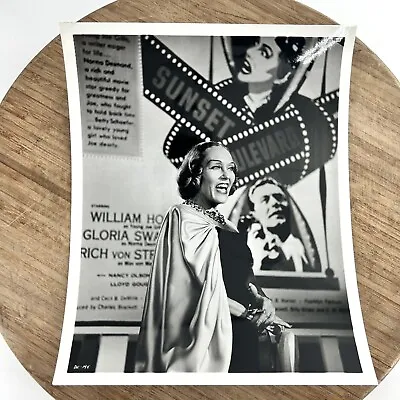 Vintage MGM Movie Studios Press Release Photograph 8x10 Gloria Swanson • $9.95