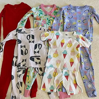 Girls Pajama Bundle 18-24 Month 2T Tea Hanna Andersson Primary Lot Of 5 PLAY • $45