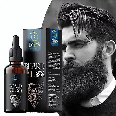 7 Days Beard Growth Oil 30ML 100% Pure & Organic  Oil - 30ml  Free Shipping • $33.57