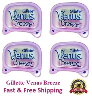 4 Gillette Venus Breeze Razor Blades Refill Cartridges Shaver Women Freesia USA • $114.99