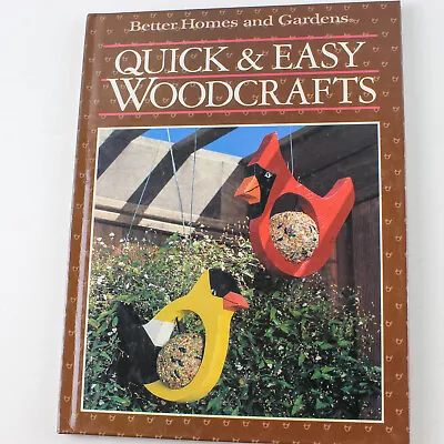 Quick & Easy Woodcrafts Better Homes And Garden Woodworking Wood Craft Art Vtg • $14