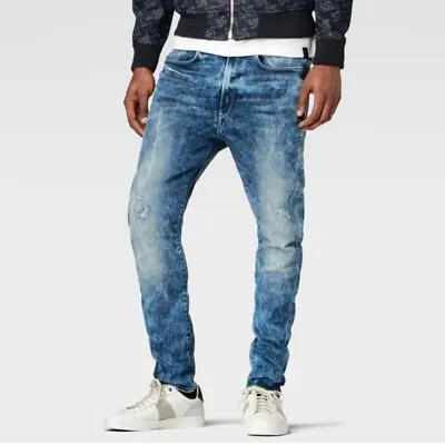 G Star Raw For The Oceans Type C 3D Super Slim Jeans Light Acid Wash 24 Pharrell • $87.96