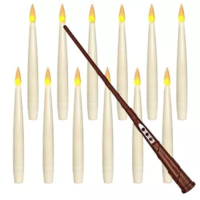 Floating Candles With Magic Wand Remote 6/18h Timer Halloween Decorations 12pc • $38.57